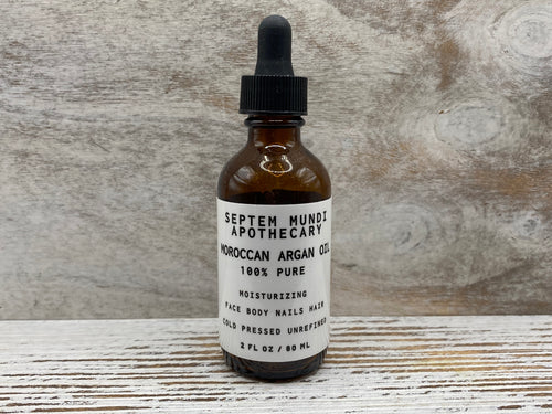 Organic Moroccan Gold Argan Oil Cold Pressed 100% Pure Unrefined - Septem Mundi Apothecary