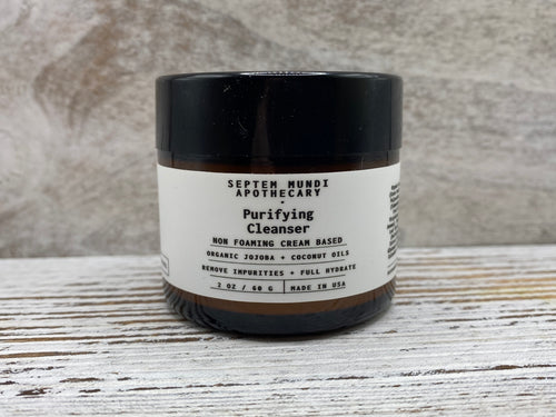 Purifying Face Cleanser Non Foaming Cream Gentle Based - Septem Mundi Apothecary