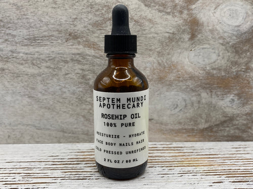 Rosehip Oil Organic Unrefined Cold Pressed 100% Pure Anti-Aging Moisturizer Hydration - Septem Mundi Apothecary